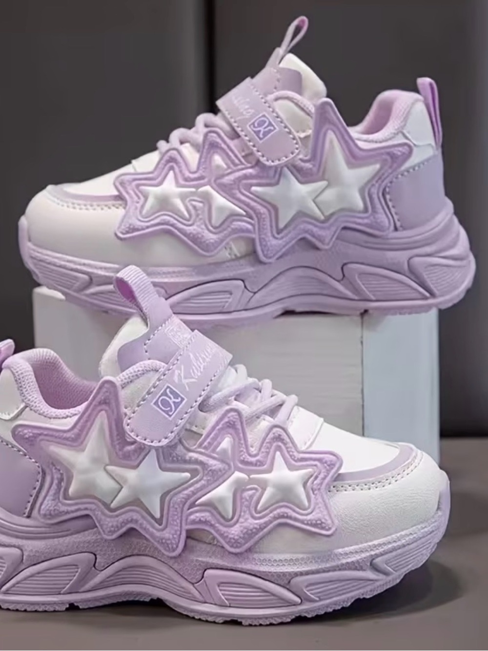 Kids Gray Athletic Sneakers - Comfortable Lace-Up Walkers